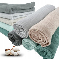 Plumeri Pieluszki muślinowe zestaw kolorów 5 szt. 70x70 cm