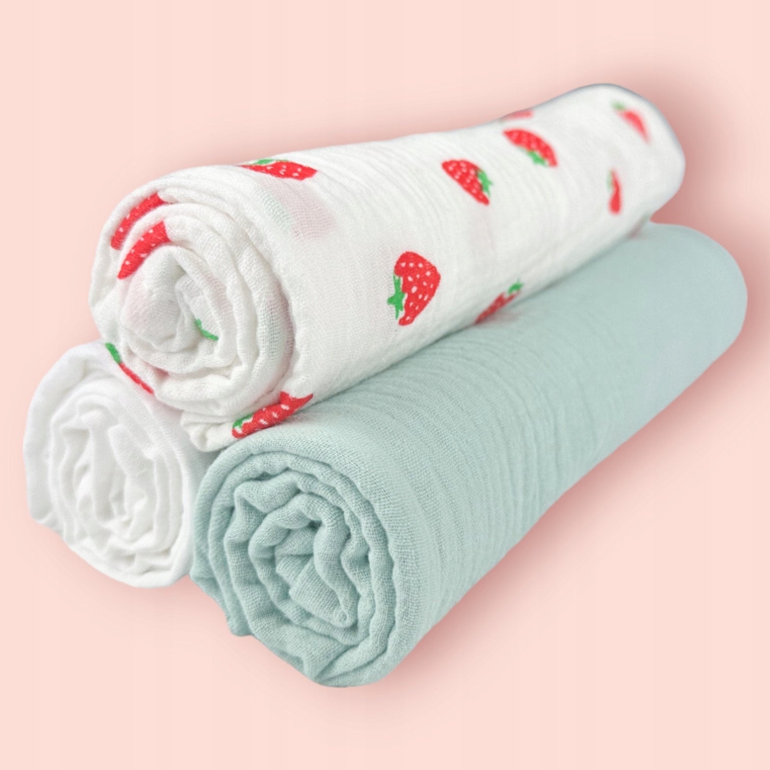 Plumeri Pieluszki muślinowe zestaw kolorów 3 szt. 70x70 cm